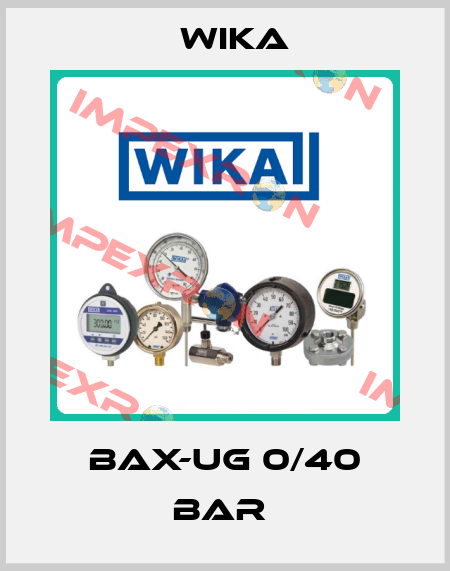 BAX-UG 0/40 bar  Wika