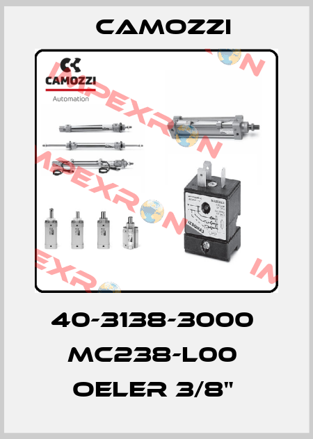 40-3138-3000  MC238-L00  OELER 3/8"  Camozzi