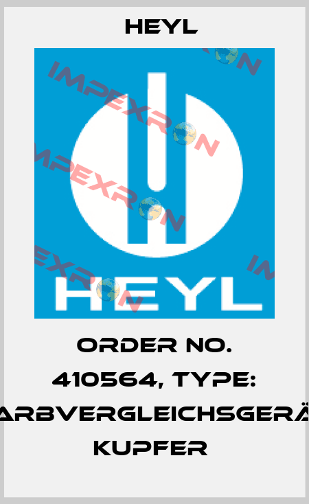 Order No. 410564, Type: Farbvergleichsgerät Kupfer  Heyl