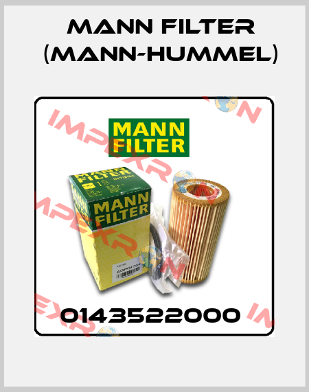 0143522000  Mann Filter (Mann-Hummel)
