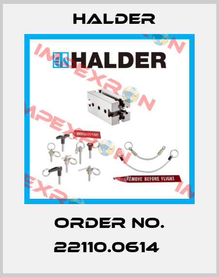 Order No. 22110.0614  Halder