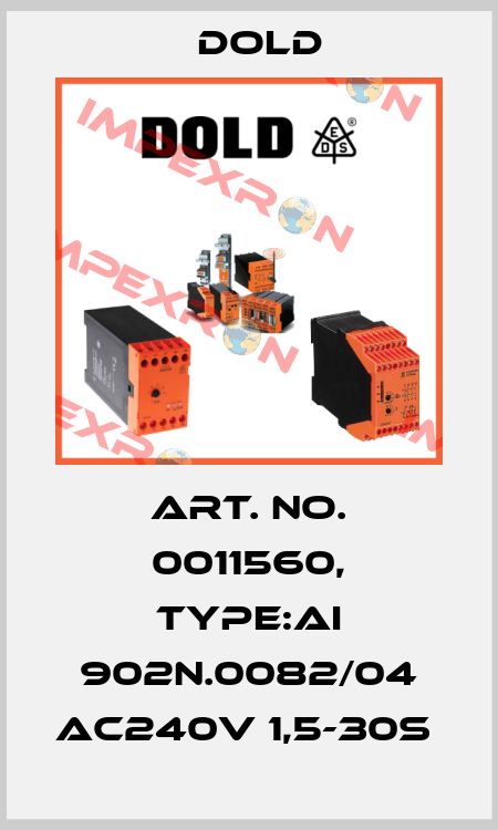Art. No. 0011560, Type:AI 902N.0082/04 AC240V 1,5-30S  Dold