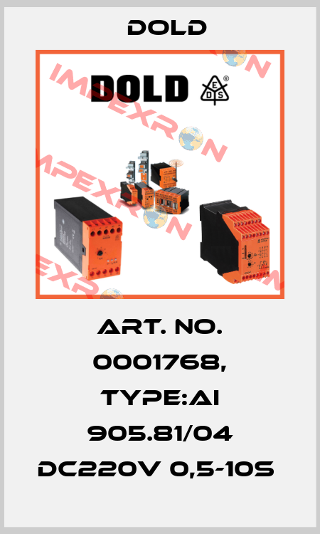 Art. No. 0001768, Type:AI 905.81/04 DC220V 0,5-10S  Dold