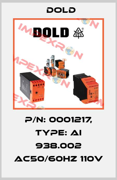 p/n: 0001217, Type: AI 938.002 AC50/60HZ 110V Dold