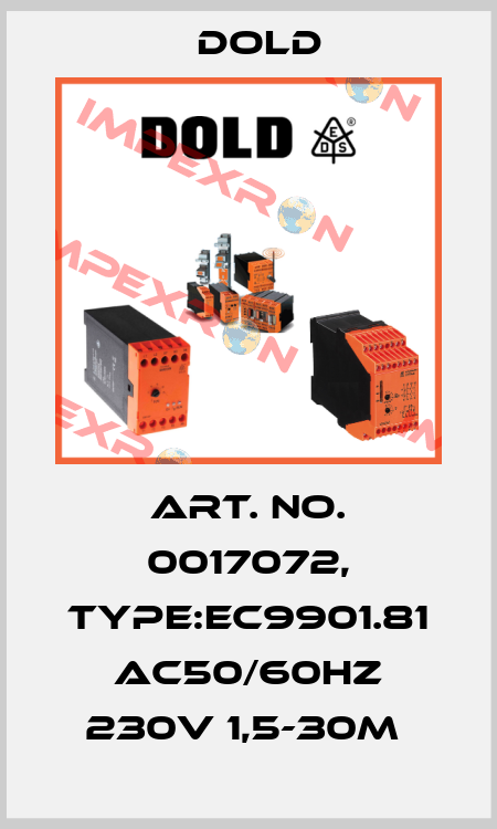 Art. No. 0017072, Type:EC9901.81 AC50/60HZ 230V 1,5-30M  Dold
