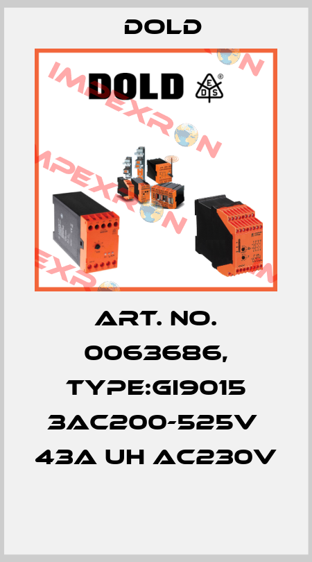 Art. No. 0063686, Type:GI9015 3AC200-525V  43A UH AC230V  Dold