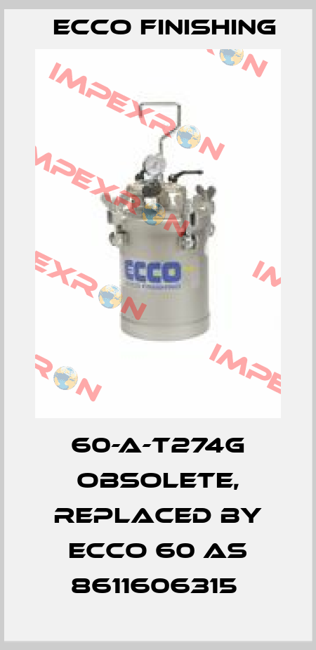 60-A-T274G OBSOLETE, REPLACED BY ECCO 60 AS 8611606315  Ecco Finishing