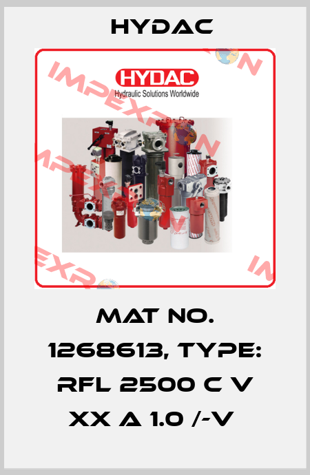 Mat No. 1268613, Type: RFL 2500 C V XX A 1.0 /-V  Hydac