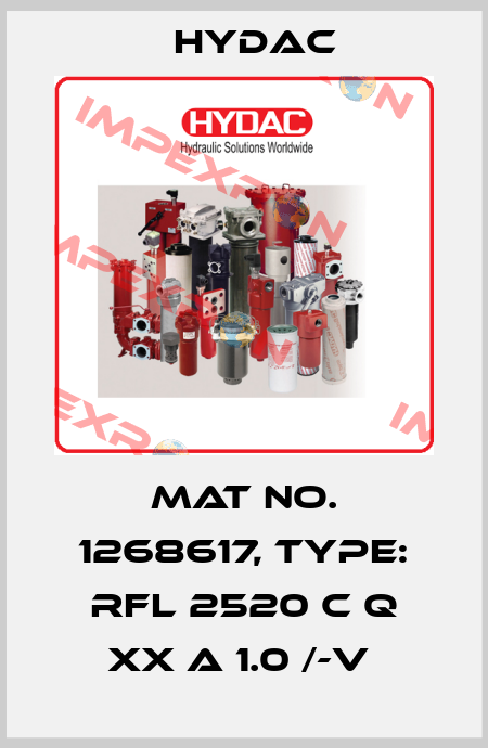 Mat No. 1268617, Type: RFL 2520 C Q XX A 1.0 /-V  Hydac
