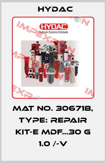 Mat No. 306718, Type: REPAIR KIT-E MDF...30 G 1.0 /-V Hydac