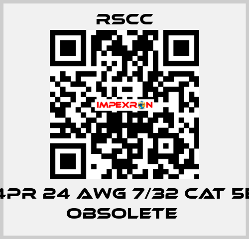 4PR 24 AWG 7/32 CAT 5E obsolete  RSCC