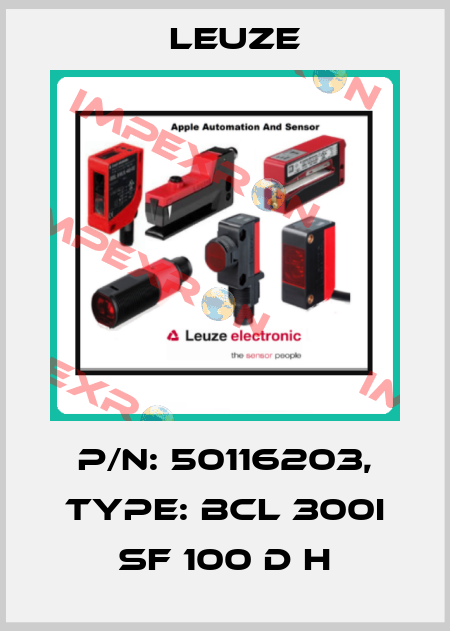 p/n: 50116203, Type: BCL 300i SF 100 D H Leuze