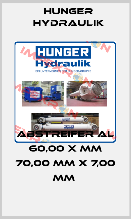 Abstreifer Al 60,00 x mm 70,00 mm x 7,00 mm  HUNGER Hydraulik