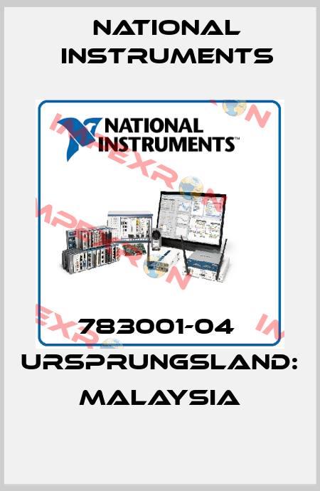 783001-04  Ursprungsland: Malaysia National Instruments