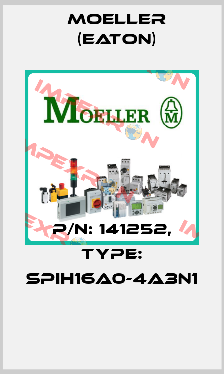 P/N: 141252, Type: SPIH16A0-4A3N1  Moeller (Eaton)