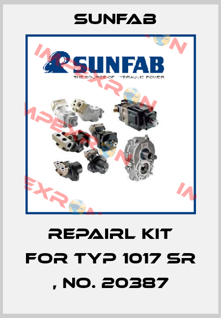 repairl kit for typ 1017 SR , No. 20387 Sunfab