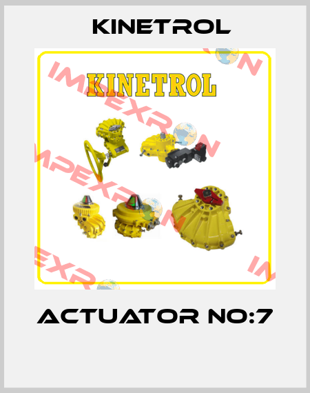 ACTUATOR NO:7  Kinetrol