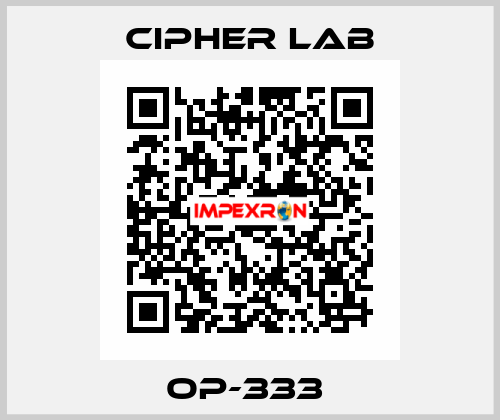 OP-333  Cipher Lab