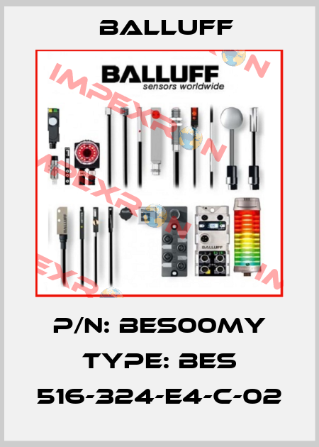 P/N: BES00MY Type: BES 516-324-E4-C-02 Balluff