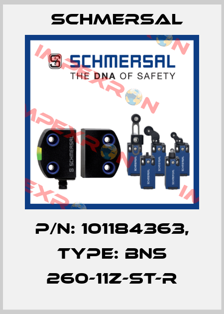 p/n: 101184363, Type: BNS 260-11Z-ST-R Schmersal
