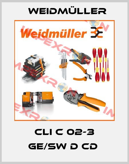 CLI C 02-3 GE/SW D CD  Weidmüller