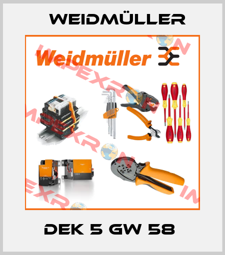 DEK 5 GW 58  Weidmüller