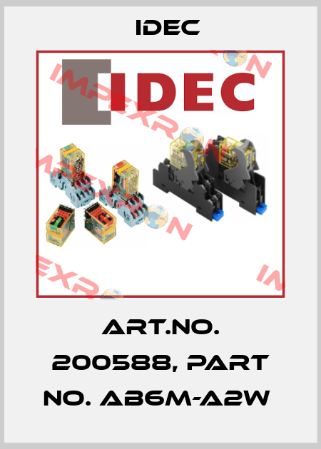 Art.No. 200588, Part No. AB6M-A2W  Idec
