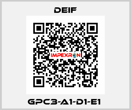 GPC3-A1-D1-E1  Deif