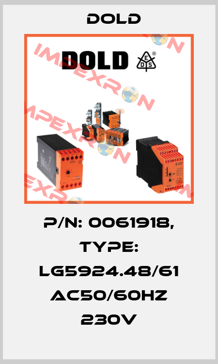 p/n: 0061918, Type: LG5924.48/61 AC50/60HZ 230V Dold