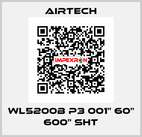 WL5200B P3 001" 60" 600" SHT Airtech
