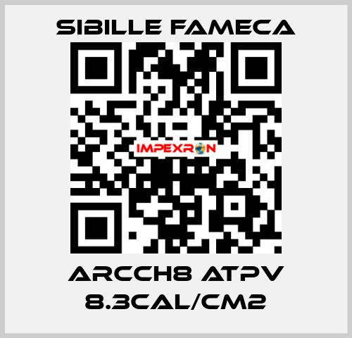 ARCCH8 ATPV 8.3CAL/CM2 Sibille Fameca