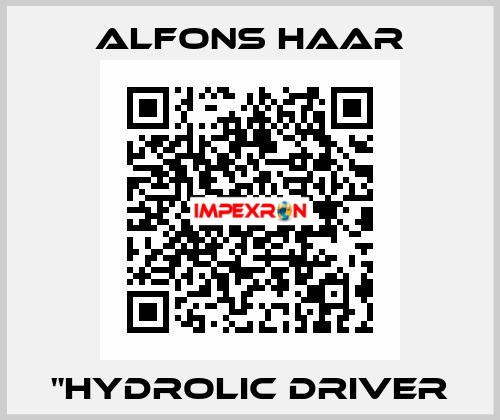 "HYDROLIC DRIVER ALFONS HAAR