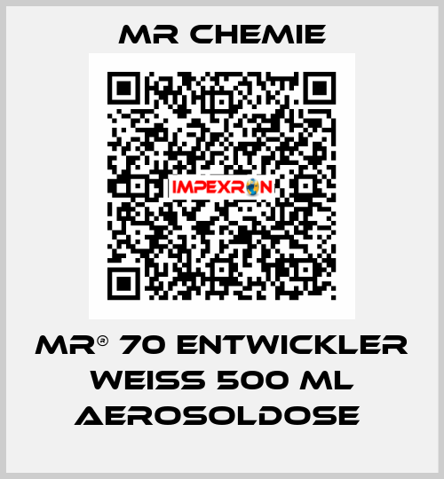 MR® 70 ENTWICKLER WEIß 500 ML AEROSOLDOSE  Mr Chemie