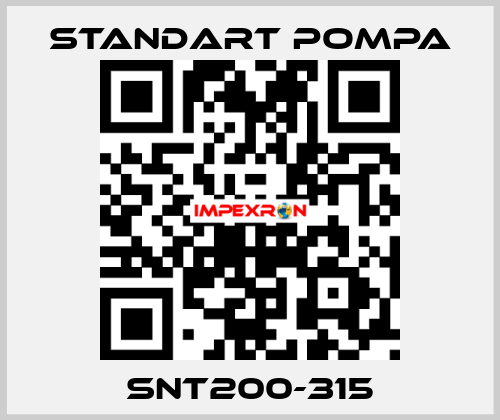 SNT200-315 STANDART POMPA