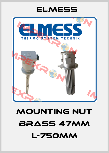 Mounting nut brass 47mm L-750mm Elmess