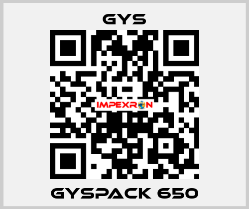 Gyspack 650 GYS