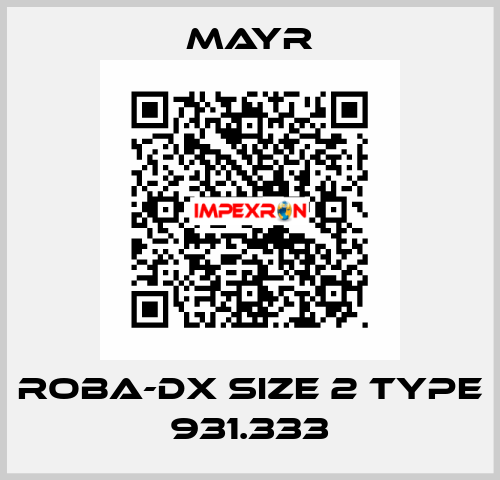 Roba-DX Size 2 Type 931.333 Mayr