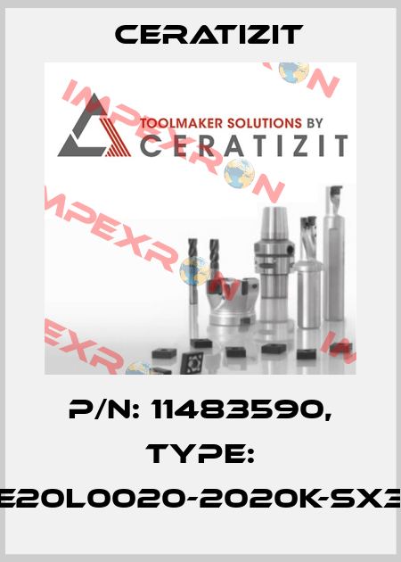 P/N: 11483590, Type: E20L0020-2020K-SX3 Ceratizit