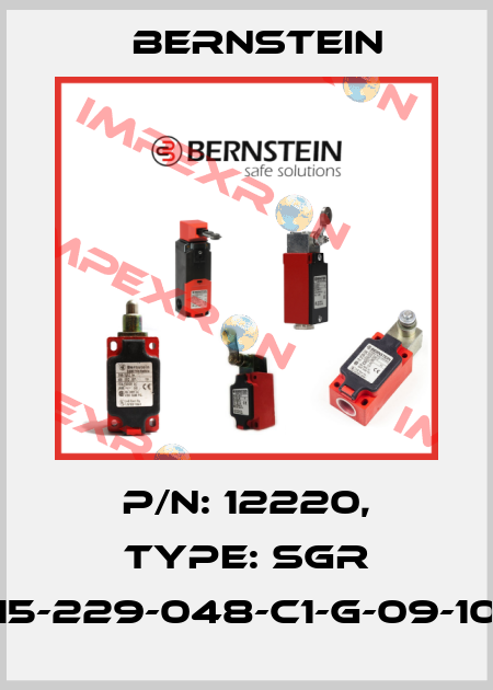 P/N: 12220, Type: SGR 15-229-048-C1-G-09-10 Bernstein