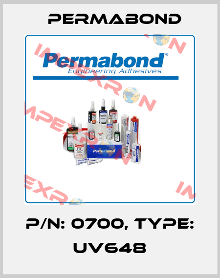 P/N: 0700, Type: UV648 Permabond