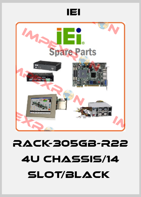 RACK-305GB-R22  4U CHASSIS/14 SLOT/BLACK  IEI