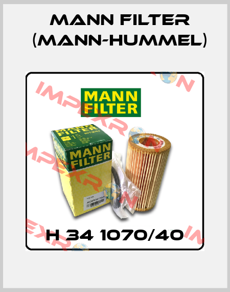 H 34 1070/40 Mann Filter (Mann-Hummel)