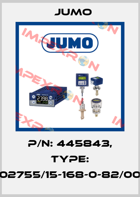 P/N: 445843, Type: 202755/15-168-0-82/000 Jumo