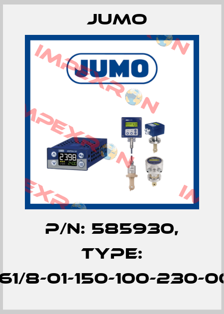 P/N: 585930, Type: 709061/8-01-150-100-230-00/252 Jumo