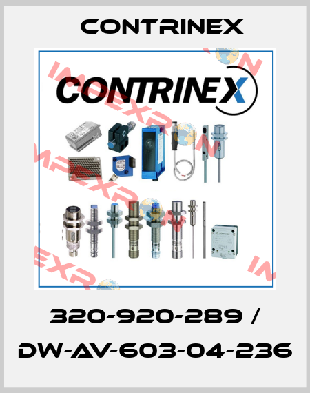 320-920-289 / DW-AV-603-04-236 Contrinex