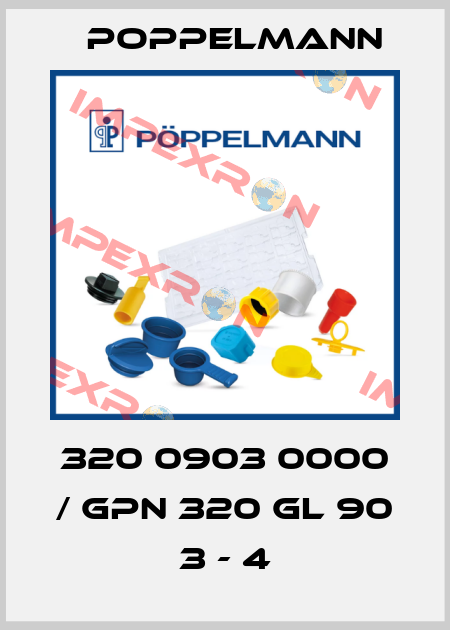 320 0903 0000 / GPN 320 GL 90 3 - 4 Poppelmann