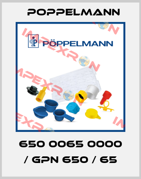 650 0065 0000 / GPN 650 / 65 Poppelmann