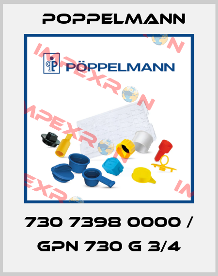 730 7398 0000 / GPN 730 G 3/4 Poppelmann