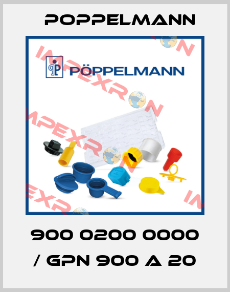 900 0200 0000 / GPN 900 A 20 Poppelmann