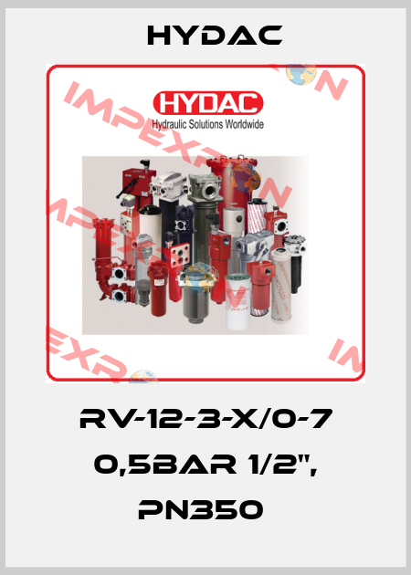 RV-12-3-X/0-7 0,5BAR 1/2", PN350  Hydac